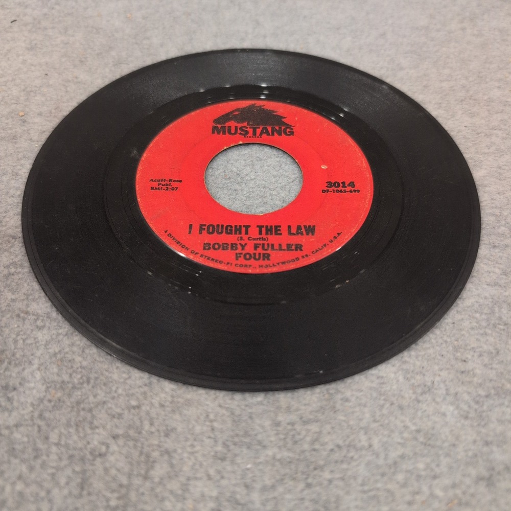 Bobby Fuller Four I Fought the Law Little Annie Lou 45 RPM Mustang 3014 Vinyl - Picture 3 of 4